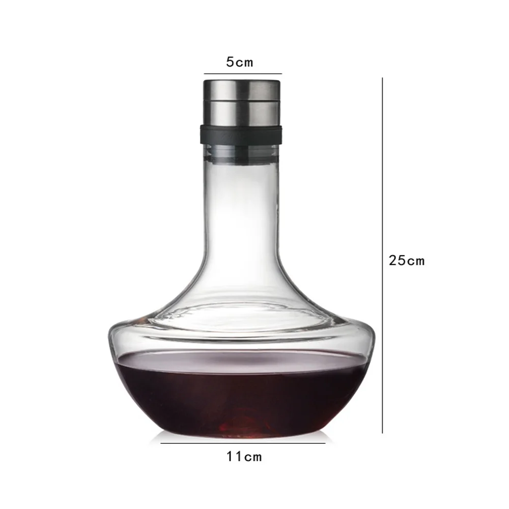 

1000ML Big Decanter Handmade Crystal Red Wine Brandy Champagne Glasses Decanter Bottle Jug Pourer Aerator For Family Bar