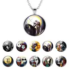 Женская подвеска Кошмар перед Рождеством Disney, Джек Скеллингтон, стеклянный купол Салли, ювелирные изделия из кабошона, hh129