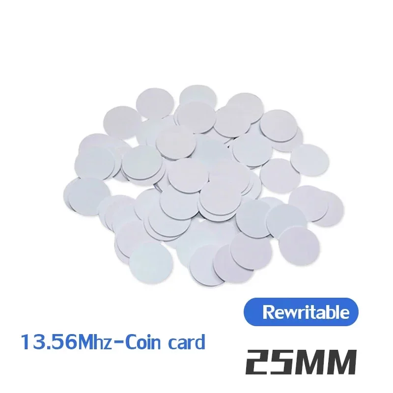 5/10PCS NFC Smart Chip Tag UID Coin Card Sticker RFID Rewriteable Key Copy Copier Token 1K S50 Clone Duplicator 13.56Mhz Badge - купить по