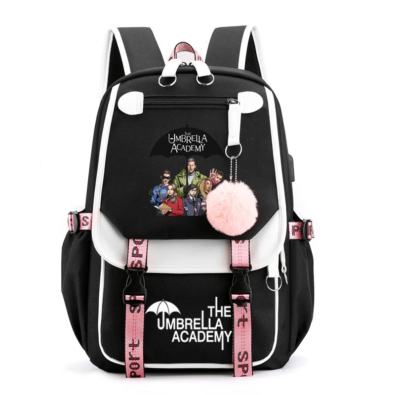 

The Umbrella academy Backpack Students School Bags Pattern Girls Boys Children's Schoolbag Mochilas Teenage Usb Charging Bookbag