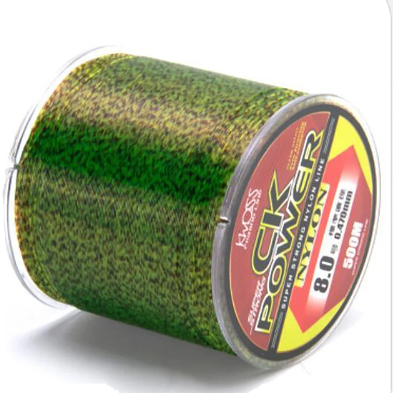 

500m Invisible Carp Fishing Camouflage Nylon Rubber Thread Line Super Strong Speckle Sinking For Fishing