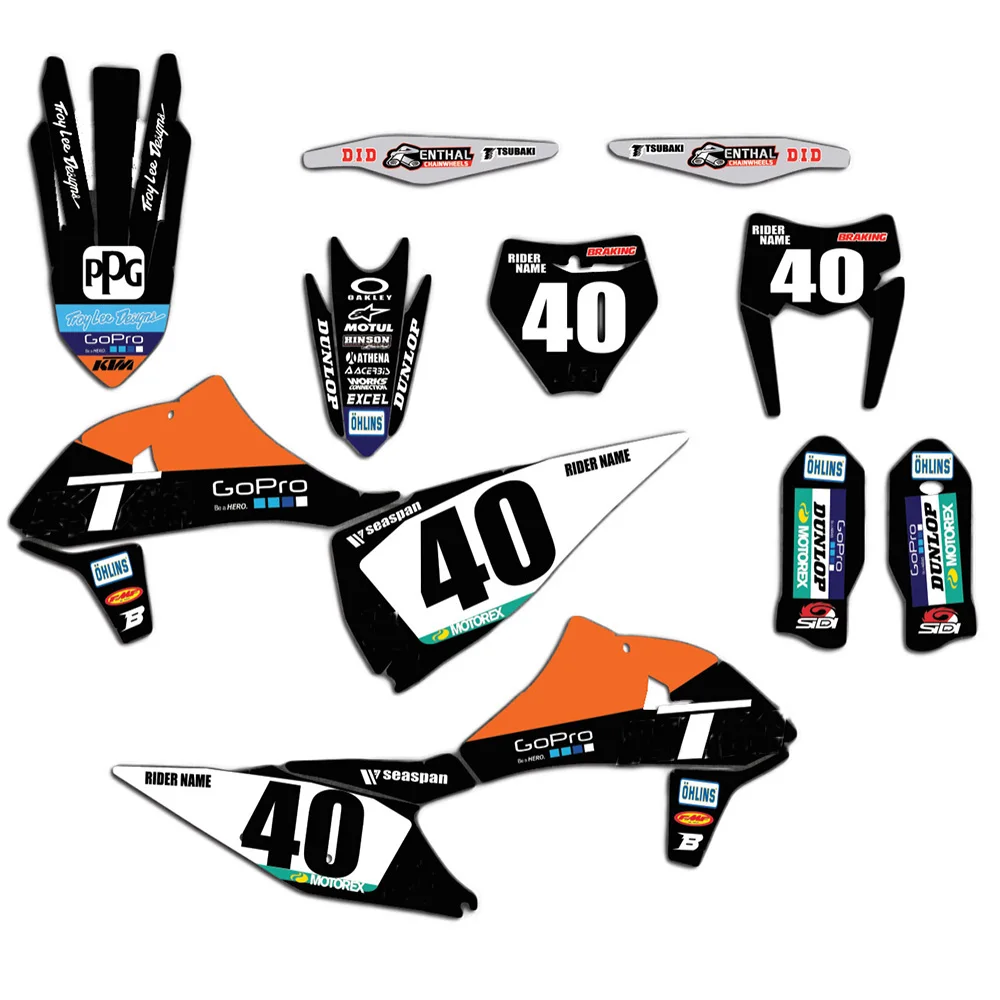 

4 Styles 3M Motorcycle Deco Stickers for KTM 125 200 250 300 350 400 500 SX SXF 2019 2020 & EXC XC XCF 2020 2021 Graphics Kit