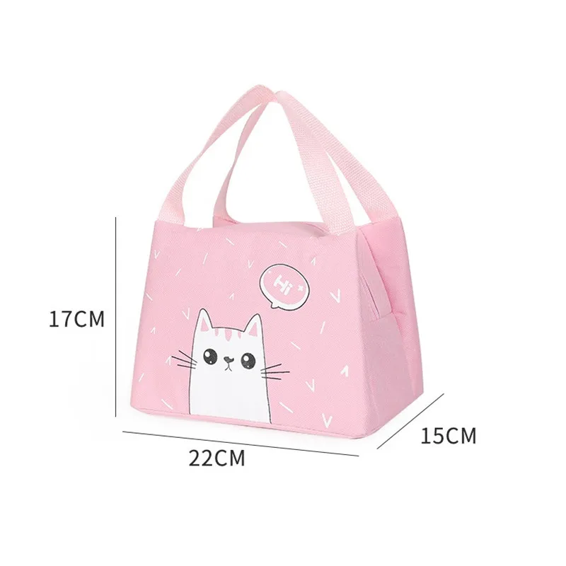 Сумка-холодильник Женская из ткани Оксфорд портативная на молнии с изображением