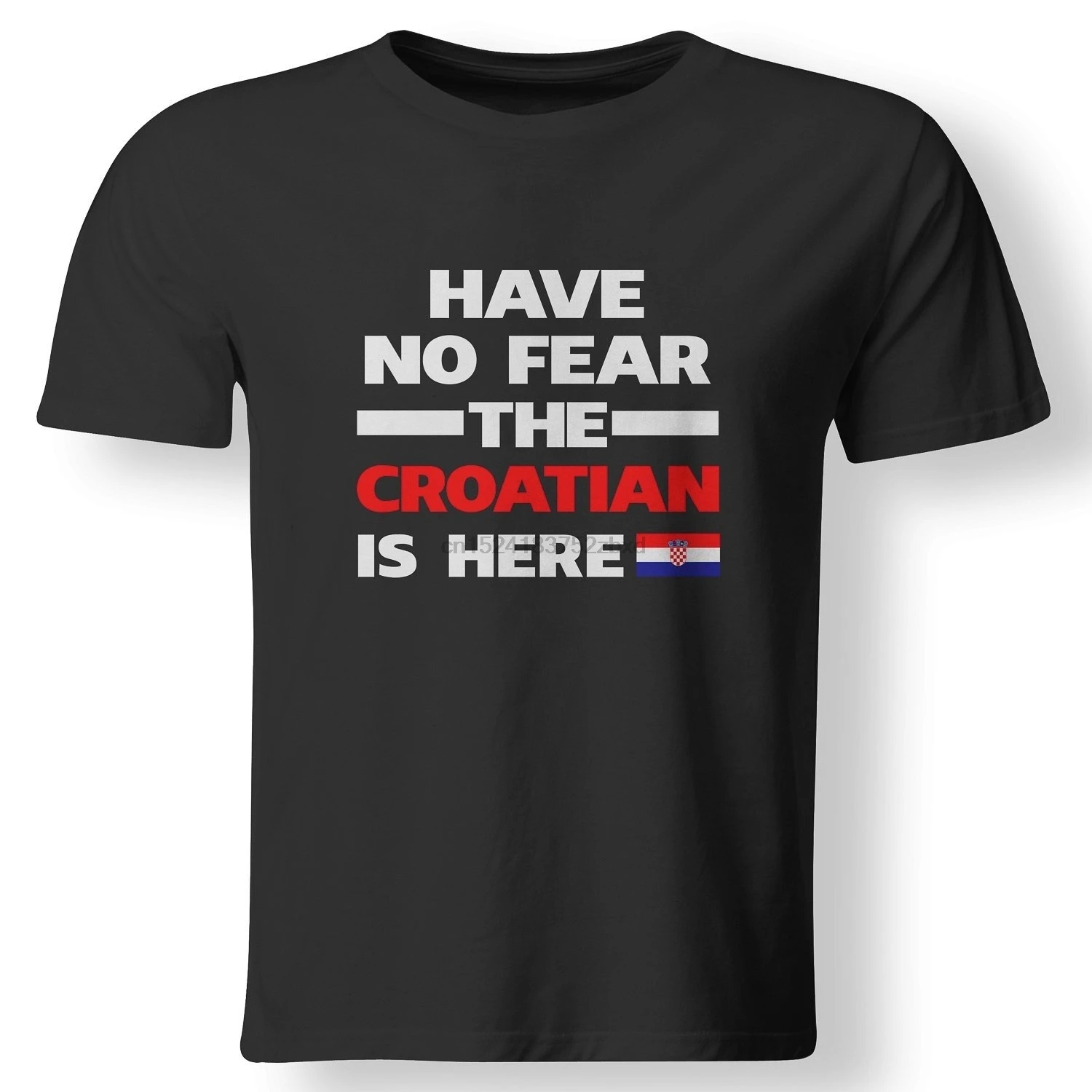 No Fear croatan Is Here Croatia Pride Забавный Флаг Футболка |
