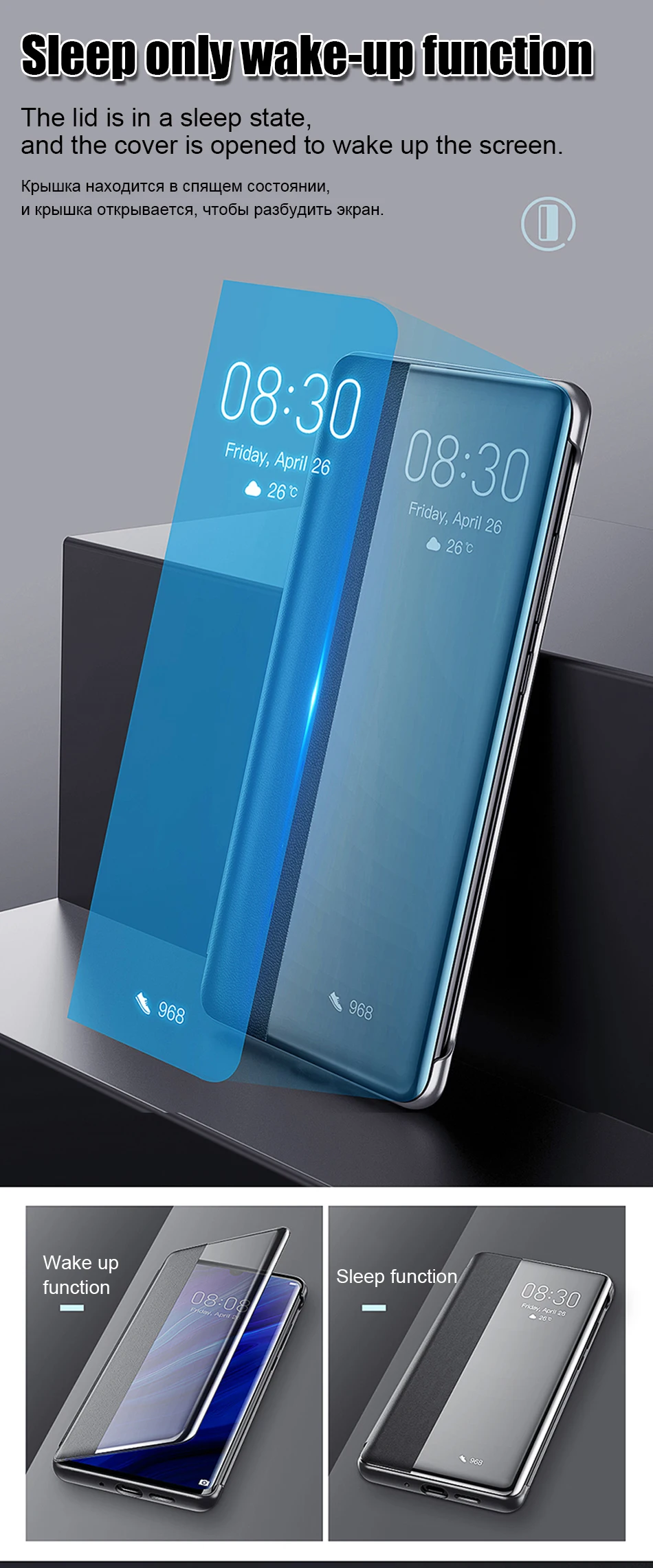 Роскошный кожаный флип-чехол для huawei P30 P20 Lite Pro Honor 8x противоударный чехол для huawei mate 20 Pro 20 X Smart View чехол