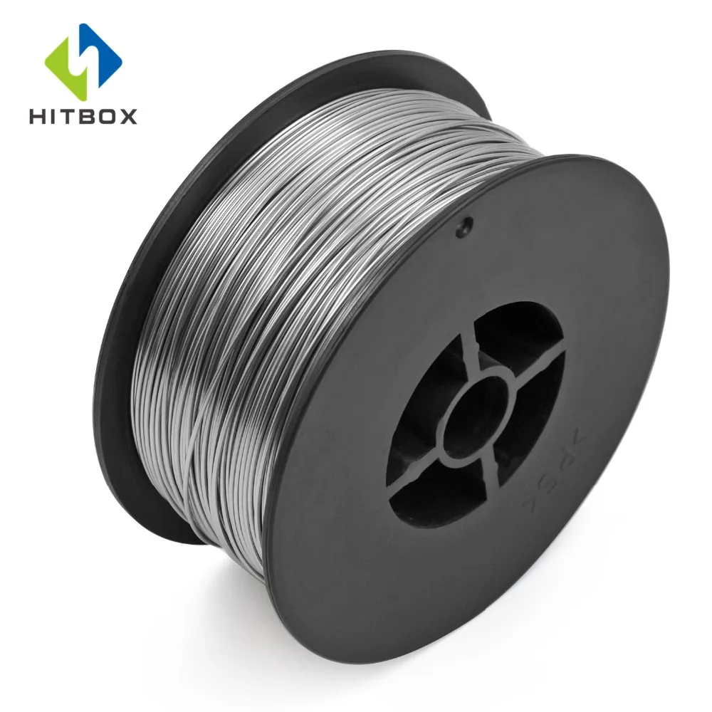 HITBOX углеродистая сталь Сварочная проволока порошковая проволока 0,8 мм сварочная проволока 1 рулон MIG сварочный аппарат аксессуары MIG проволока