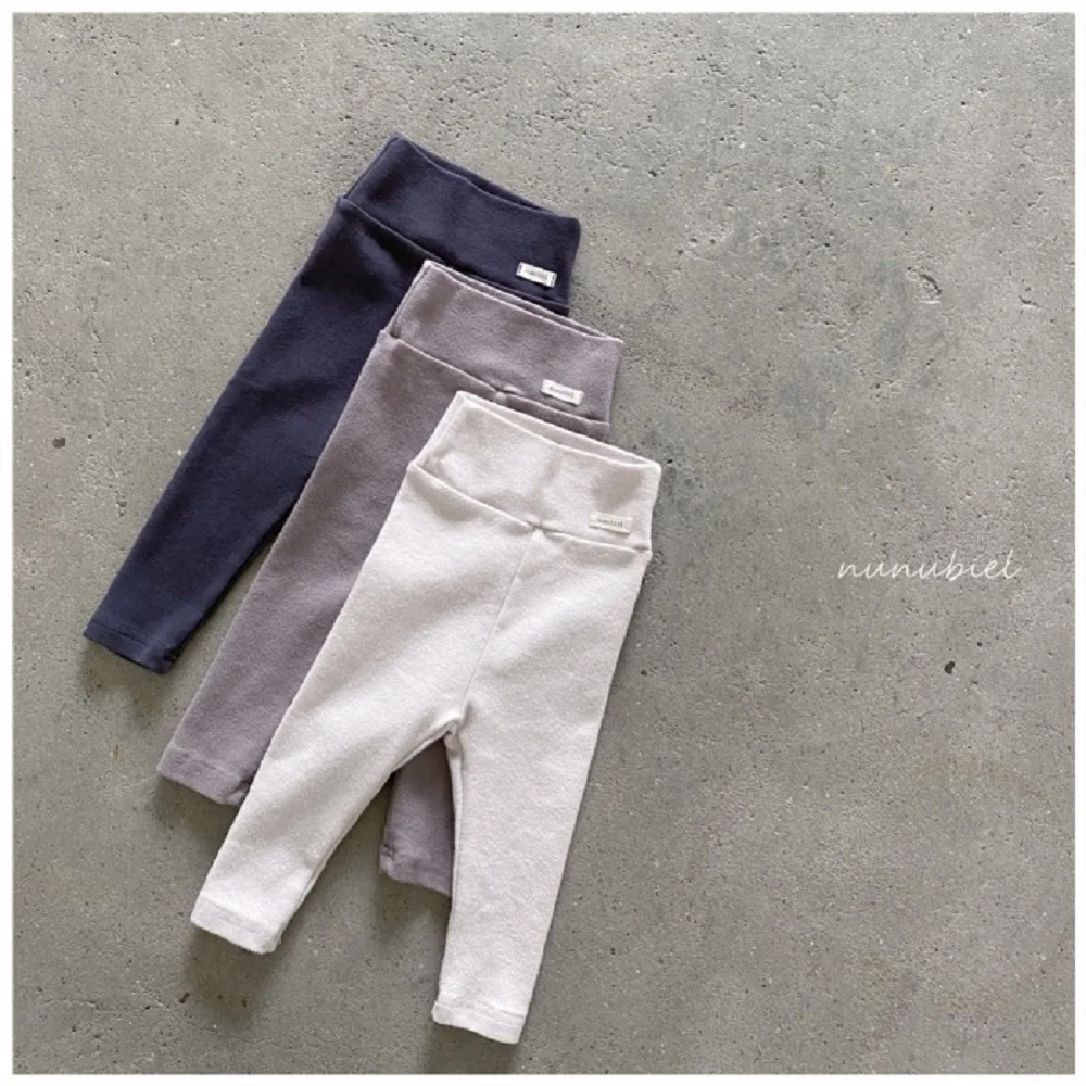 

2021 Baby And Toddler Clothing Simple And Versatile Pure Cotton High Waist Belly Protection Leggings Autumn Stretch Leggings