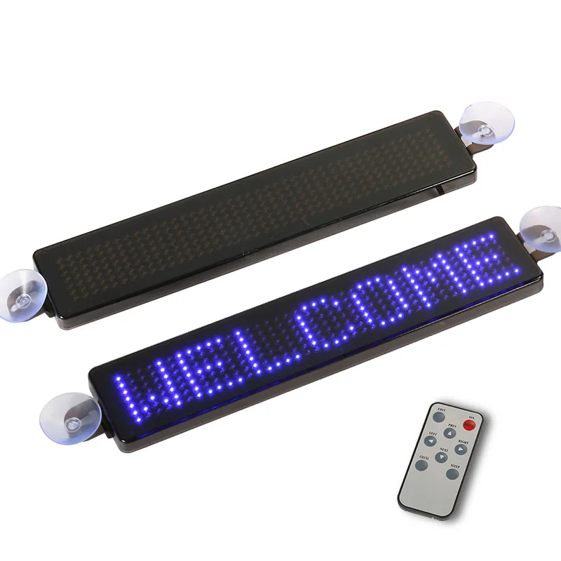 

23cm car LED display 5V-12V DIY programmable scrolling text LED sign open closed sales cafe bar advertising LED message board