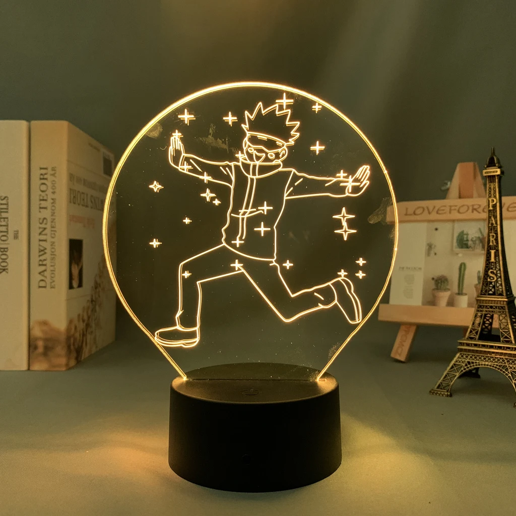 Anime Jujutsu Kaisen Led Lamp Satoru Gojo for Kid Bedroom Decor Nightlight Friend Birthday Gift Manga 3d Light | Освещение