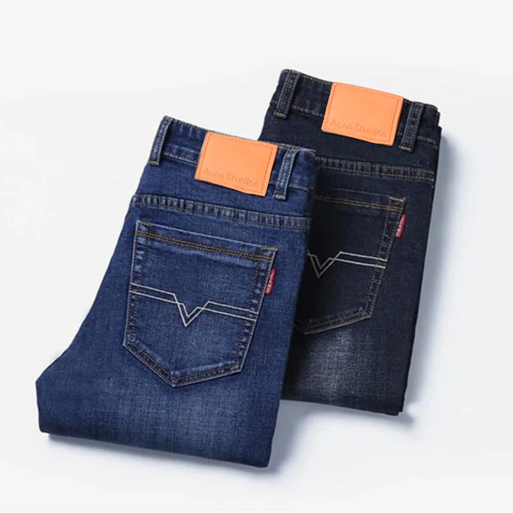 

Mens Jeans AC Studio Street Fashion Classic Vintage Straight Male Loose Casual Denim Trousers Business Comfortable Jeans Pants