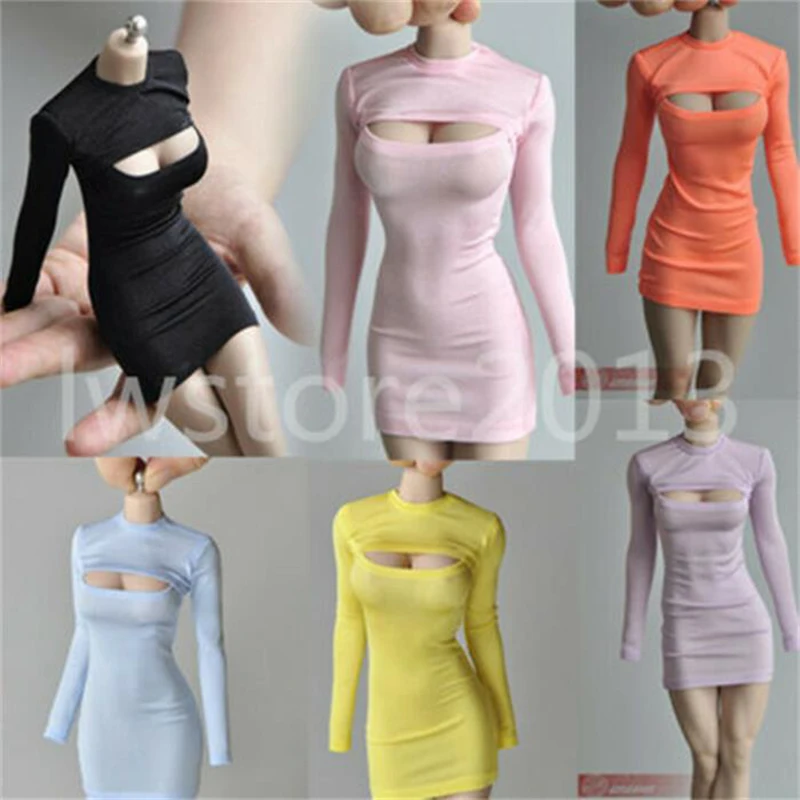 

1/6 Open Chest Dress Clothes Fit For 12" Female Phicens TBL Figure Body Toys Doll