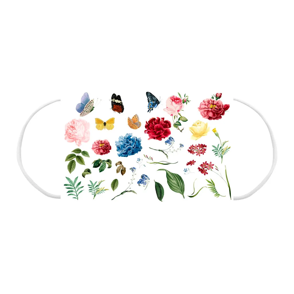 

10-200pcs Disposable Face Mask Adult Kids 3-layer Melt Blown Butterfly Printing Anti Dust Mouth Mask Cute Parent-child Masks