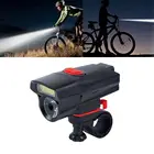 Велосипедный фонарь COB, водонепроницаемый светодиодный передний фсветильник рь на руль велосипеда с питанием от батареи, Аксессуары для велосипеда