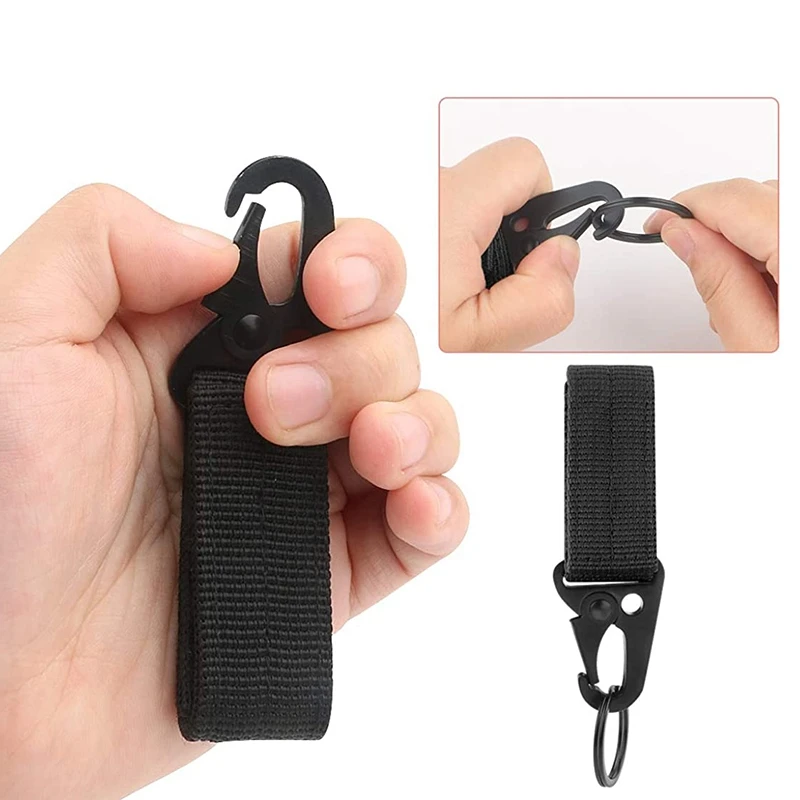 

10PCS Belt Keeper with Key Clip for Duty Gear Belt Key Holders Keep Key Ring Easily Accessible