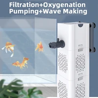 aquarium filter water pump multifunction fish tank filter wave maker water circulation air pump silent fish tank