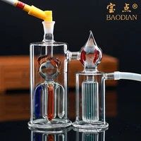 2021glass connected water bottle cigarette holder accessories circulation filtration silent water bottle pipe