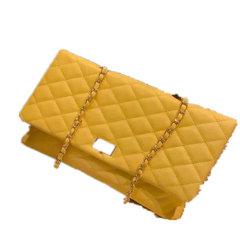 2020 модный роскошный брендовый дизайнерский стеганый кошелек Желтая Женская