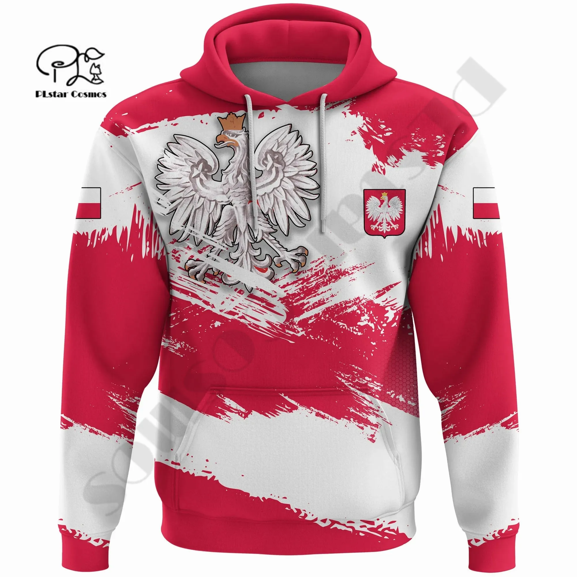 

PLstar Cosmos 3DPrint Newest Polish Poland Country Eagle Art Premium Uniuqe Harajuku Streetwear Unisex Hoodie/Sweatshirt/Zip B-6