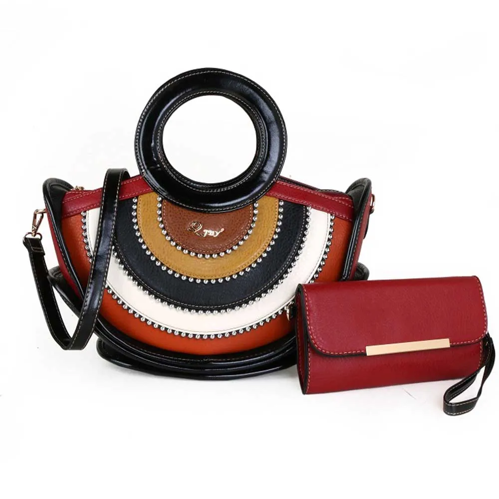 

Luxury Designer Bags Women Shoulder Bag Colorful Leather Patchwork Style Ladies Personalized Birthday Gift Leather Pouch Totes