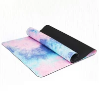 tpe exercise yoga mat cushion for back fitness massage pad thickened beginners tasteless non slip home gym sweat printed pilates