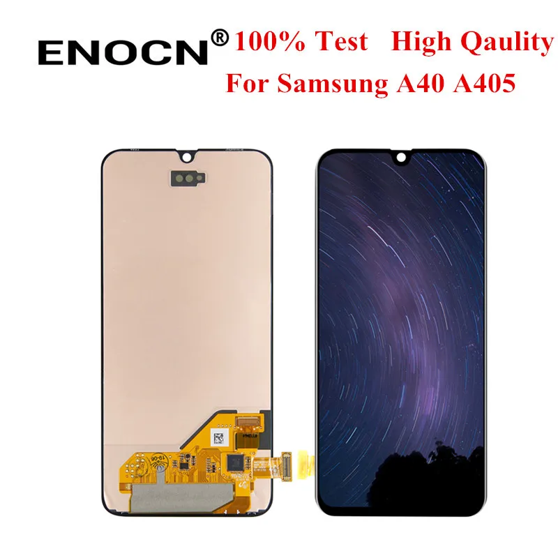 

5.9" AMOLED For Samsung A40 LCD 2019 A405 LCD display touch Screen Digitizer Assembly with frame replacement repair parts