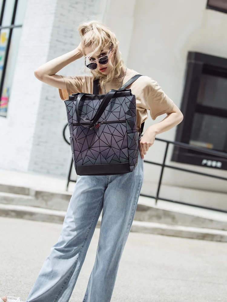 Лидер продаж Новый светящийся большой женский рюкзак женские рюкзаки