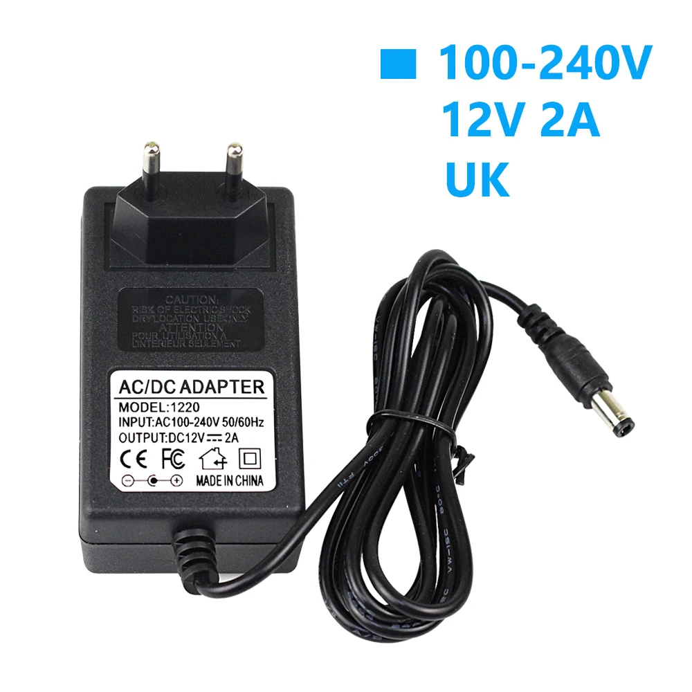 AC 110-240V DC 5V 6V 8V 10V 12V 1A 2A Универсальный адаптер питания длиной 1,5 метров EU US AU UK адаптер зарядного устройства светодиодные полосы лампы