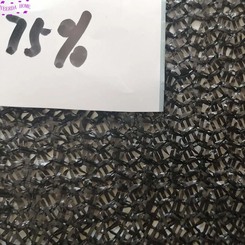 45% 65% 75% 85% черная Солнцезащитная сетка HDPE анти УФ наружный садовый солнцезащитный