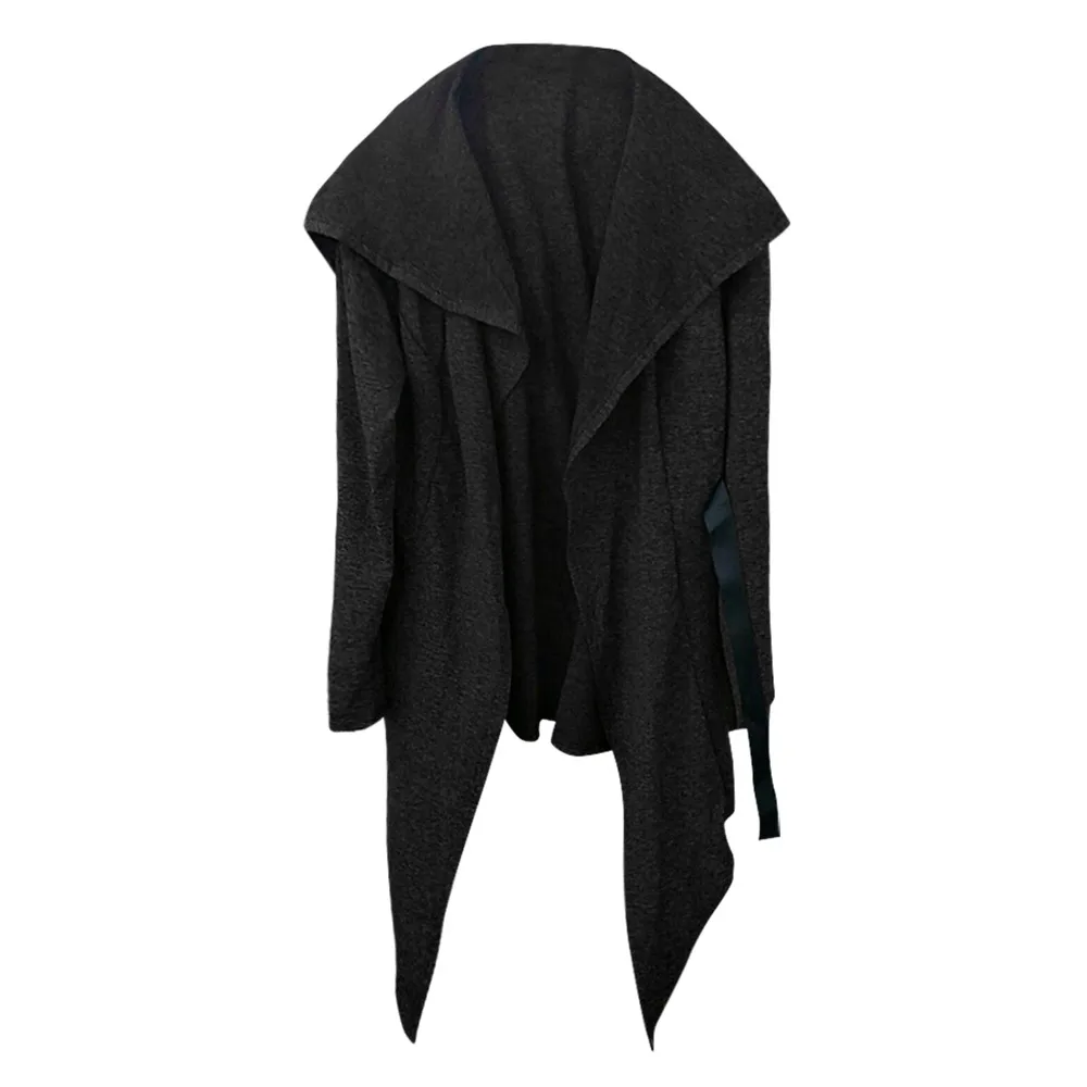 

Men's jacket men's casual cardigan coat men's autumn and winter solid color casual long coat winter clothes for men