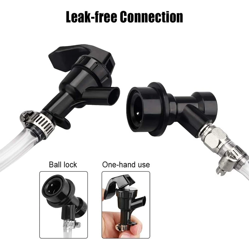 1/4Inch Ball Lock Beer Line Assembly Liquid Tap Quick Disconnect Faucet Kit Keg Wine Dispensing Fitting | Дом и сад