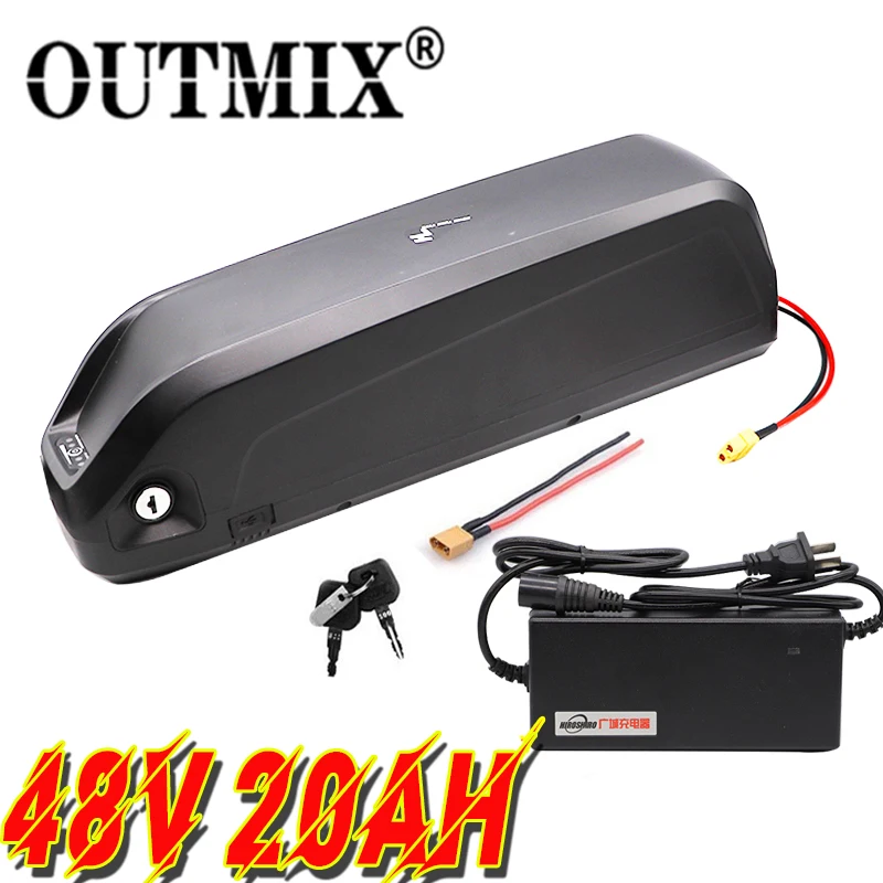 Оригинальный 48V Батарея фара для электровелосипеда в Хайлун Downtube 20AH BMS 350 Вт 500W 750W
