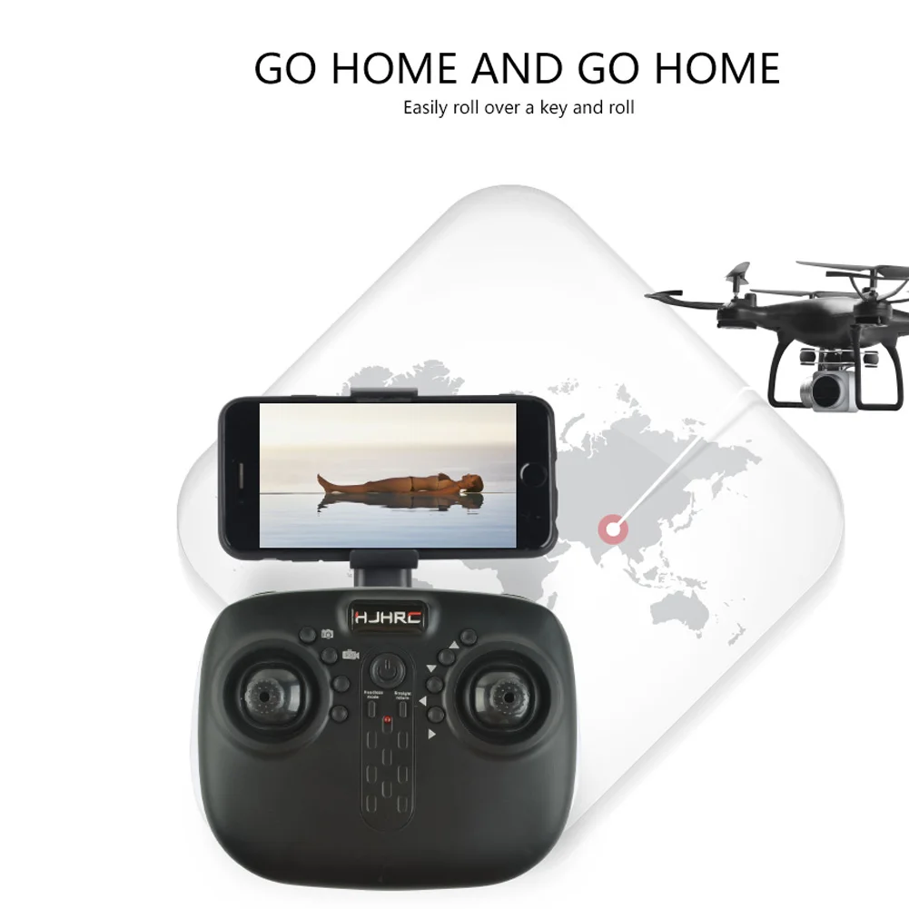 RC Helicopter Drone with/without Camera HD 1080P WIFI FPV Selfie Drones Professional Foldable Quadcopter Life HJ14W | Электроника