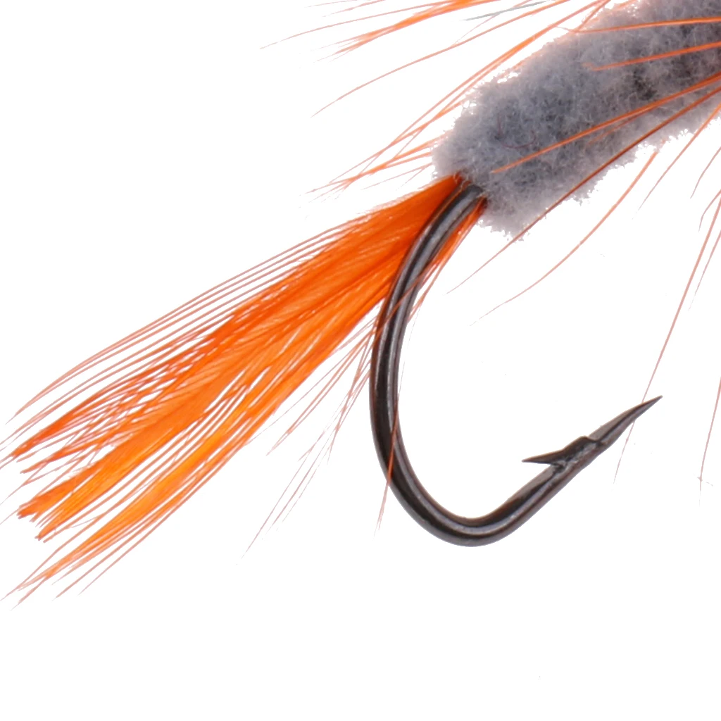 12 шт. рыболовные приманки насекомые лососевая форель ассортимент сухих мушек из