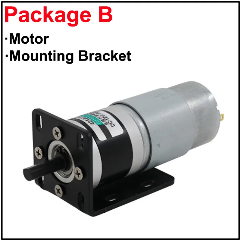 Планетарный редуктор постоянного тока 12 В 24 низкая скорость 10-500 об/мин с высоким
