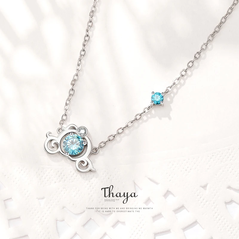 Серия сказок Тайя 925 Серебряная цепочка Ожерелье цепочкзолушка Подвески для