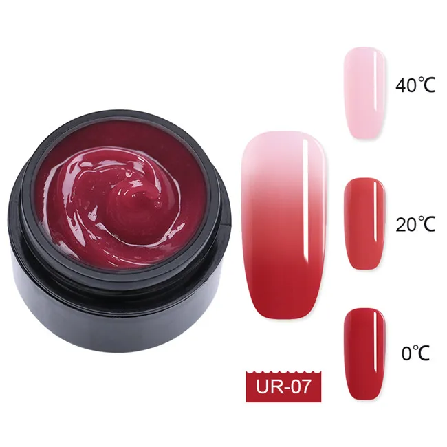 15ml Thermal 7 Ur Sugar Poly быстрое удлинение Гель-лак для ногтей розовый, белый, прозрачный впитывающийся УФ-гель для наращивания ногтей - Цвет: 15ml Thermal 7