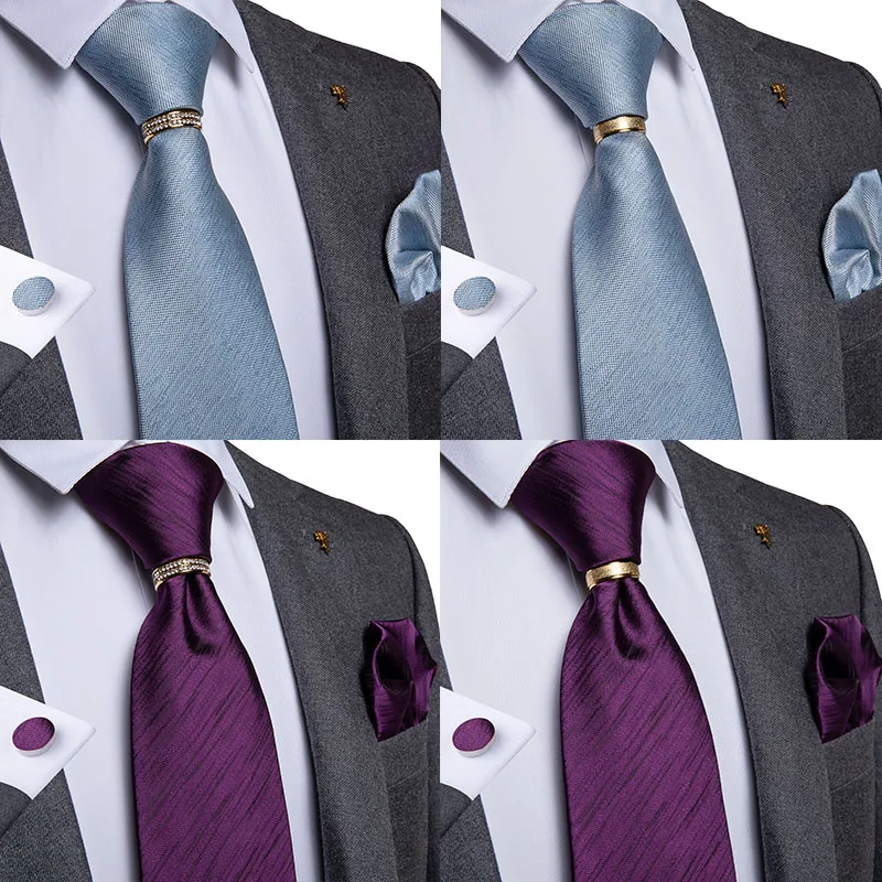 Новый дизайн два стиля Модное качественное мужское кольцо Для Галстука Золото