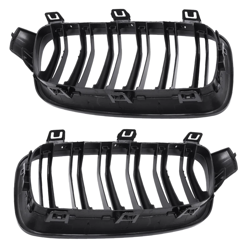1Pair Gloss Black Front Grille/Grilles Kidney For BMW 3-Series F30 F31 F35 2012-2017 Car Styling |