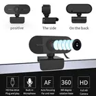 Мини-веб-камера HD 1080P для ПК, с микрофоном