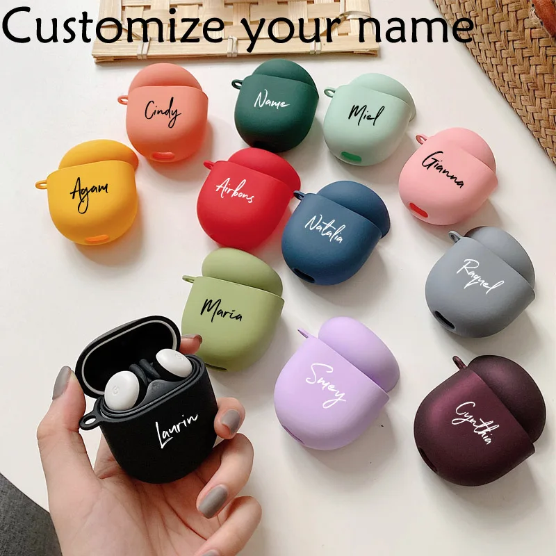 Customized Name Earpods Case for Google Pixel Buds 2 Case Protective Cover Charging Box Bluetooth Headset Cases Drop Proof Coque