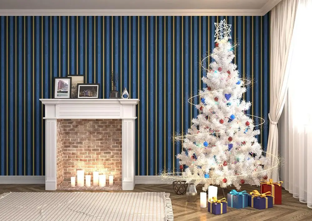 

Домашний интерьер белая Рождественская елка фото Фон Фото фон