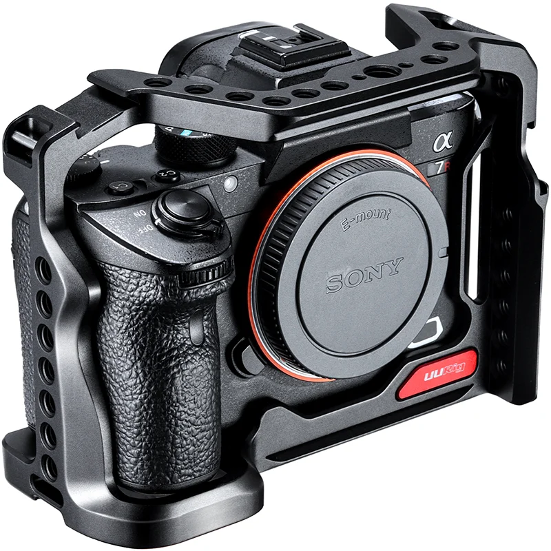 UURig металлическая клетка для Sony A73 A7III A7R3 A7M3 Rig с Arca Swiss и Arri установочное отверстие