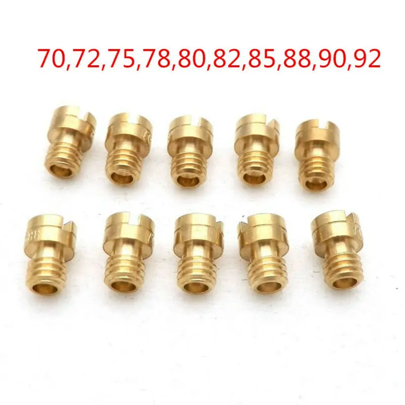 

10X New M4 Round Head Main Jet 4mm For GY6 PZ19 139QMB Scooter 50cc Carb 70-92 High Quality And Brand New Motorcycle Main Jets