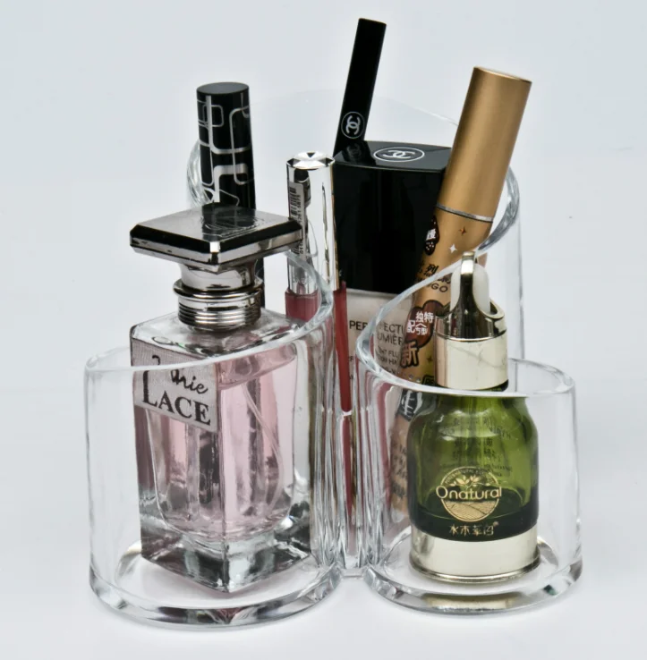 

Transparent Plastic Cosmetic Storage Box Makeup Brush Lipstick Cosmetic Organizer Make Up Tools Pen Holder Rack Jewelry Display