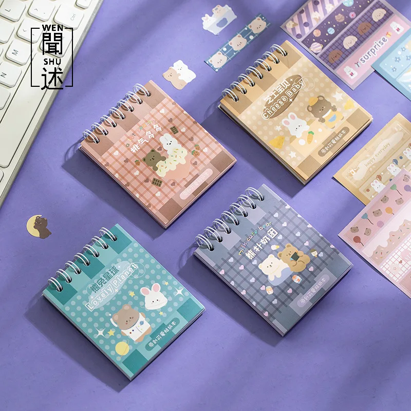 

30 Sheets Kawaii Coil Self-Adhesive Sticker Book Cute Pet Stomping Series Creative DIY Hand Account Material Office Stationery