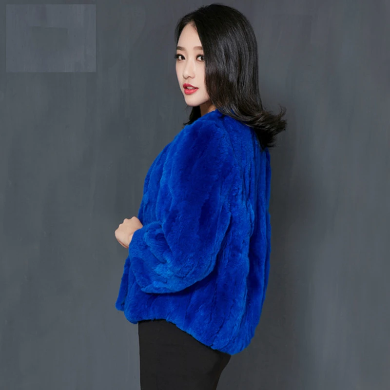 

Rex New Real 2020 Rabbit Fur Coat Natural Fur Korean Fashion Autumn Winter Jacket Women Genuine Fur Coats Plus Size LYW58 s