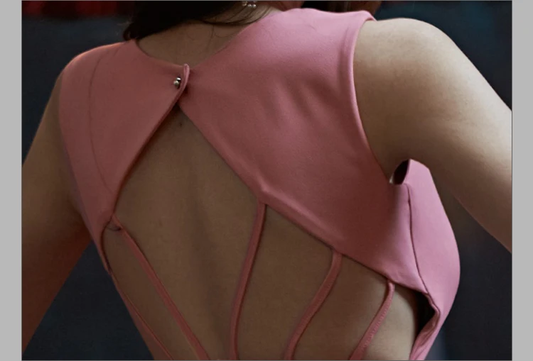 

2020 summer V-Neck Dresses Backless Sexy Sleeveless Off Shoulder Elegant Dress