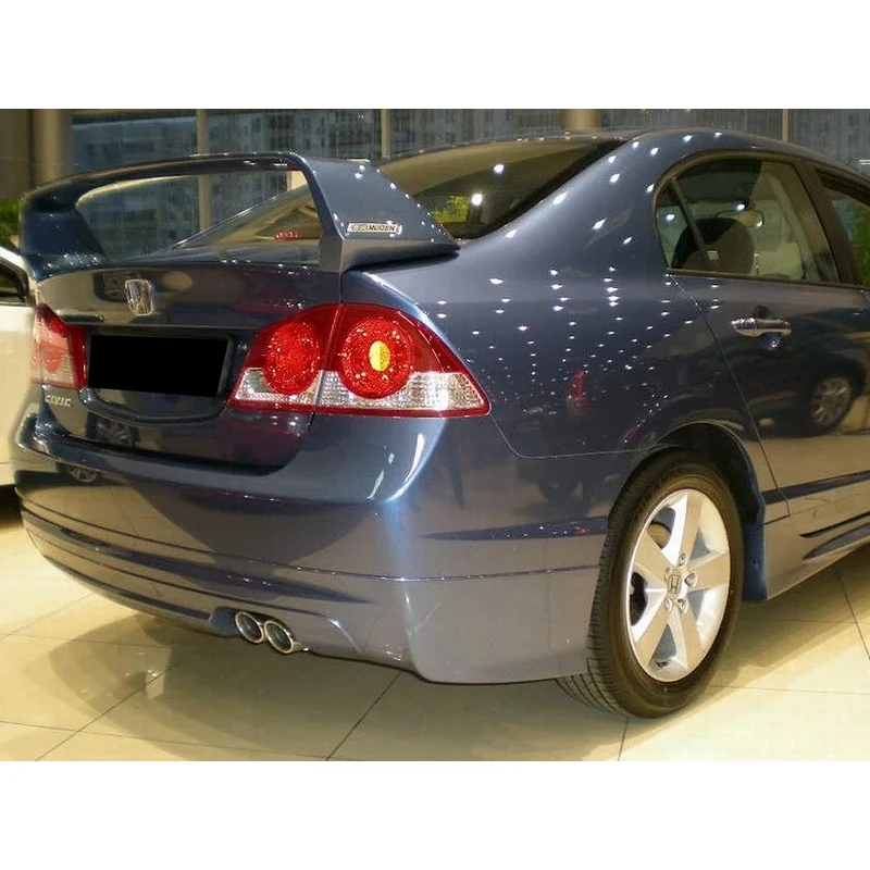 Honda Civic 4D 2006 2012 Юбка заднего бампера &quotMUGEN Style&quot (АБС пластик)|Юбка бампера| |