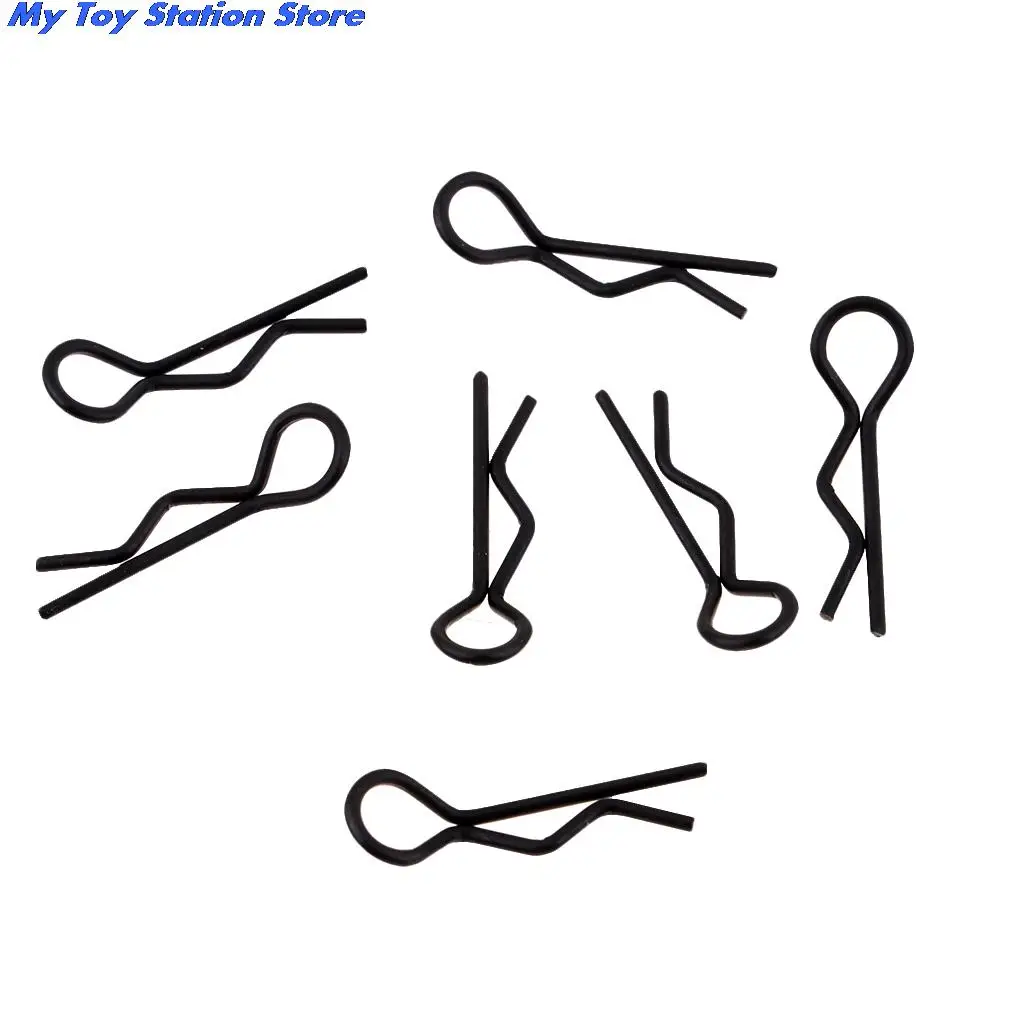 

Новинка 50 шт. черные металлические зажимы для кузова радиоуправляемого автомобиля R-образная форма для Traxxas TRX4 1/10 радиоуправляемая Багги Ра...