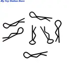 Новинка 50 шт. черные металлические зажимы для кузова радиоуправляемого автомобиля R-образная форма для Traxxas TRX4 110 радиоуправляемая Багги Радиоуправляемые модели автомобилей Rock Crawler